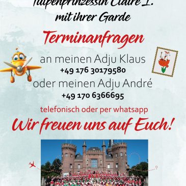 Terminanfragen Tulpenprinzessin Claire I.